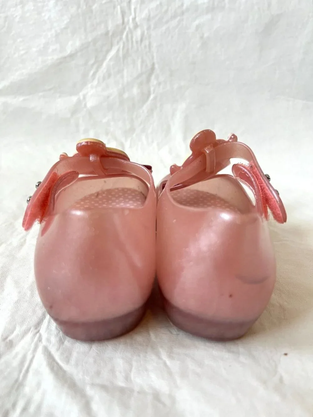 Mini Melissa mary janes Ultragirl jelly shoes Ballerina dancer size 11 pink - Picture 4 of 12